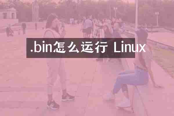 .bin怎么运行 Linux