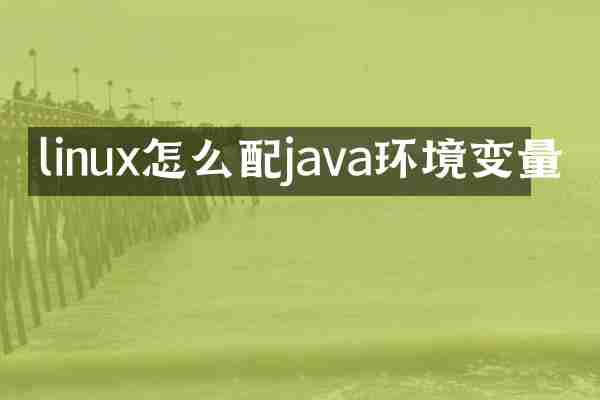 linux怎么配java环境变量